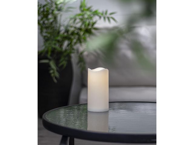 Blockljus STAR T LED Paul 15cm vit