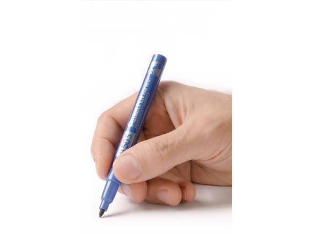 Märkpenna perm. PENTEL N50S rund blå