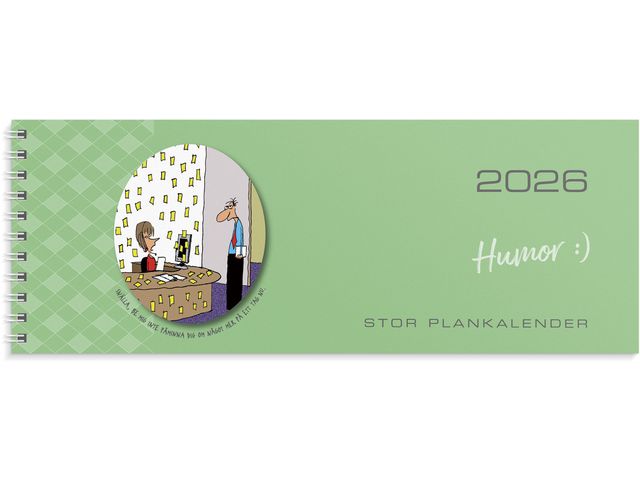 Stor Plankalender Humor 2026