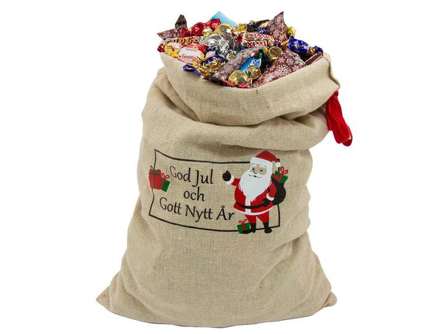 Godis Julsäck julmotiv inslaget 1,8kg