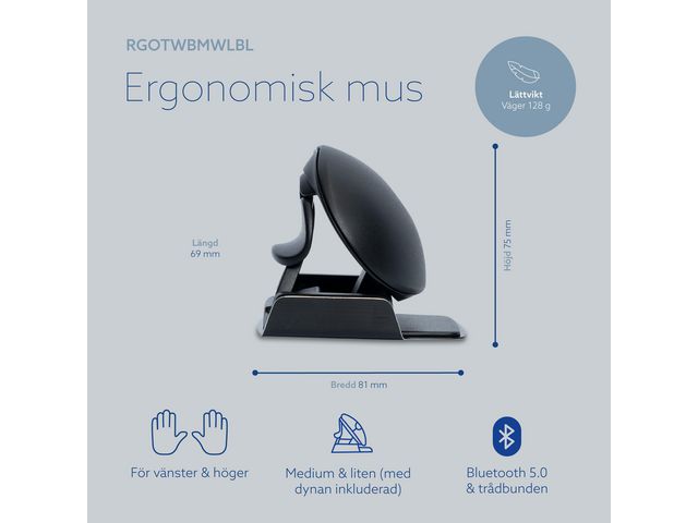 Mus Ergonomisk R-GO Twister