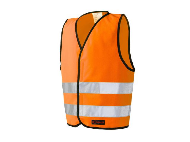 Reflexväst med Kardborre L orange