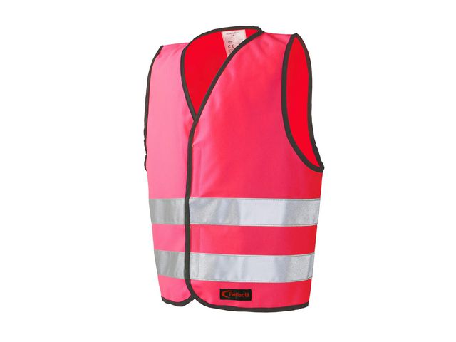 Reflexväst med Kardborre XXL rosa