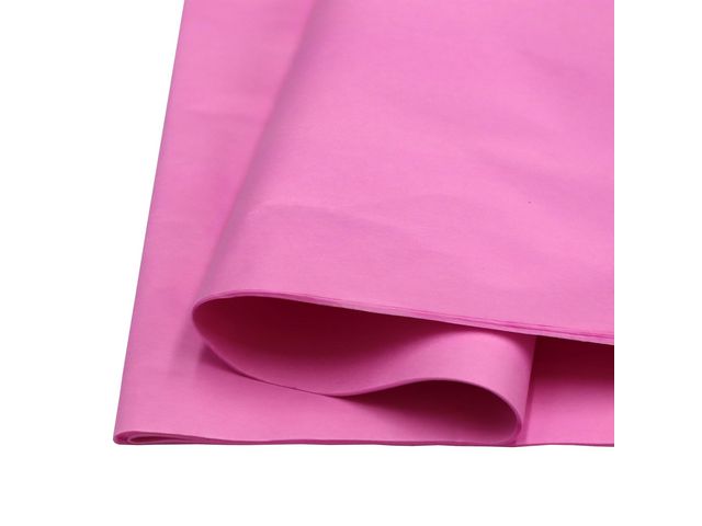 Silkespapper 50X70cm rosa 25ark/fp