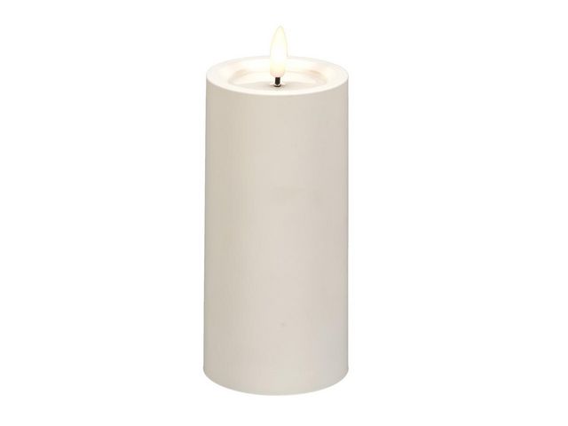 Blockljus KONSTSMIDE LED timer vit 15cm
