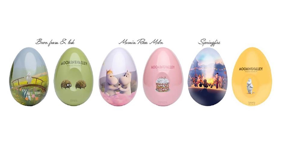 Påskägg MUMIN osort. motiv 306g