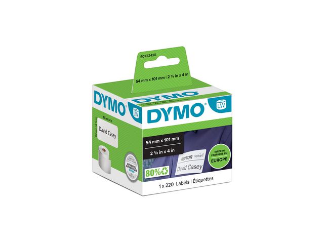 Etikett DYMO LW 101x54mm 220/fp