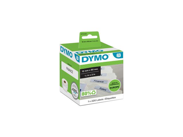 Etikett DYMO LW hängmapp 50x12mm 220/fp
