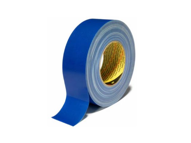 Tejp textil plastbelagd 50mmx50m blå