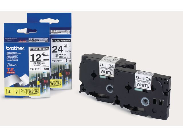 Tape BROTHER TZE551 24mm svart på blå