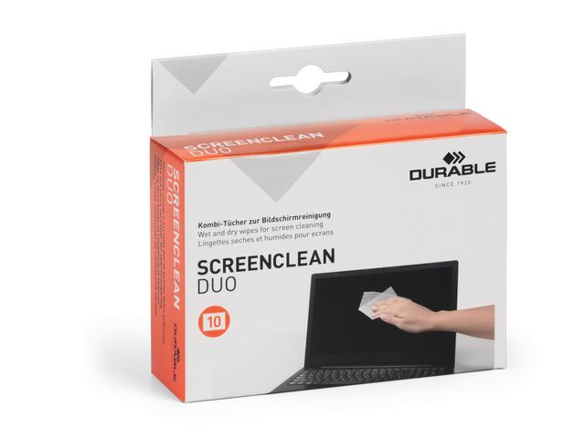Rengöringsduk DURABLE V/T skärm 10/fp