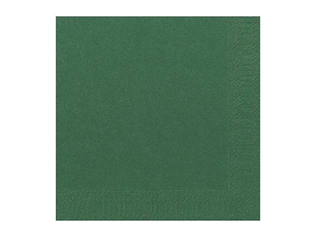 Servett 3-lags 33x33cm mörkgrön 125/fp